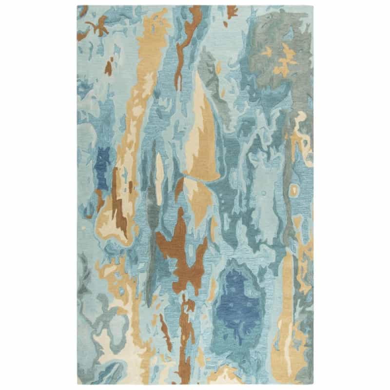 Hand Tufted Cut & Loop Pile Wool Rug, 9' X 12'