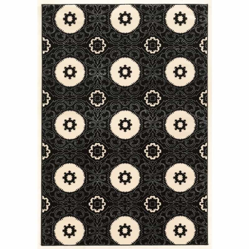 Prisma Karma Black & White 8X10.4, Rug