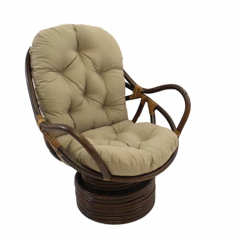 Swivel Rocker With Twill Cushion