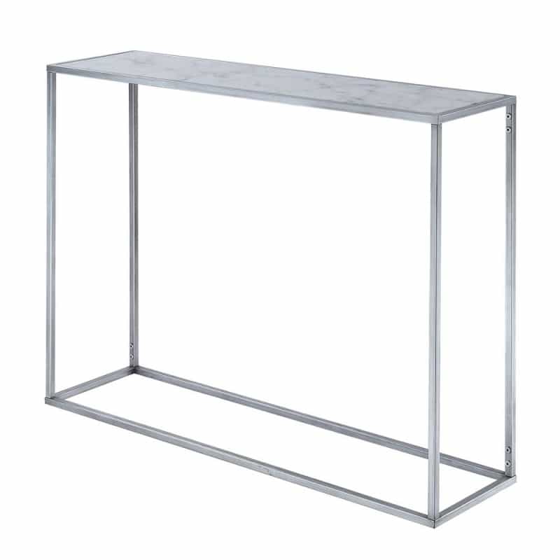 Gold Coast Faux Marble Console Table
