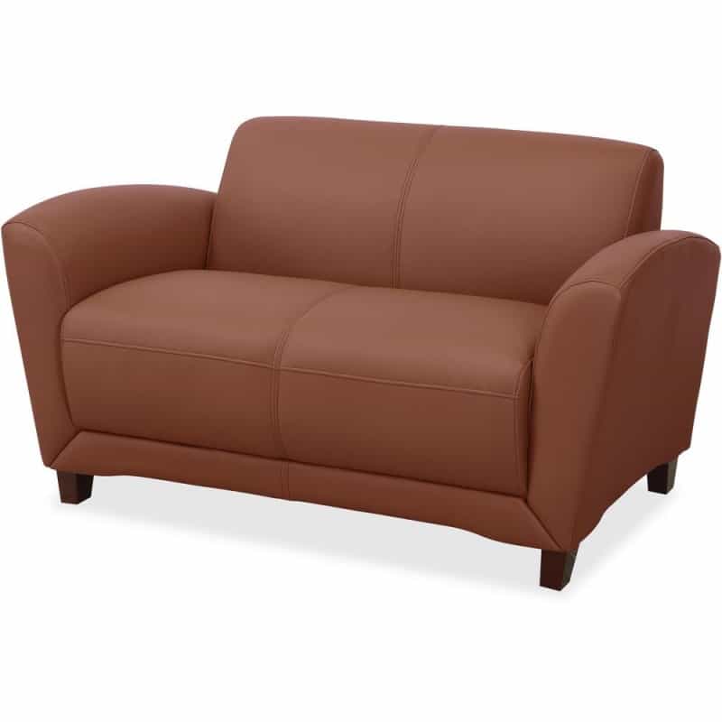 Lorell Accession Reception Loveseat - 55" X 31.5" X 34.5" Overall Dimension - 1 Each
