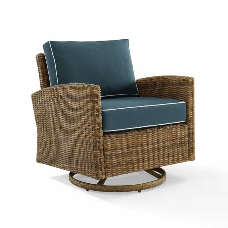 Bradenton Wicker Swivel Rocker Outdoor Chair