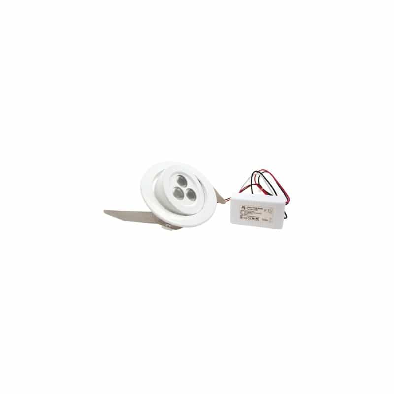 9W Led Recess Light , Driver Included Black
