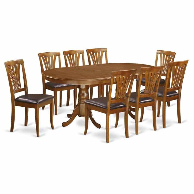 9 Pc Dining Set-Dining Table With 8 Chairs For Dining Room