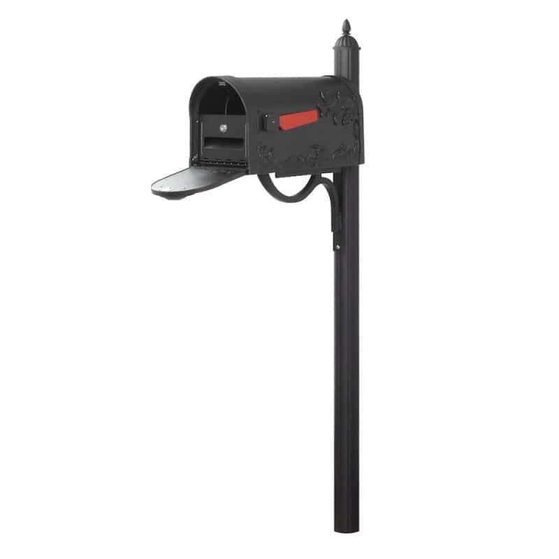 Hummingbird Curbside Mailbox With Locking Insert And Richland Mailbox Post