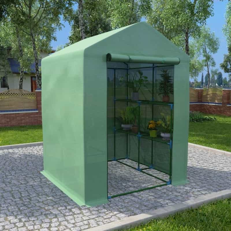Greenhouse Green Polyethylene Mesh Fabric Large Shelving
