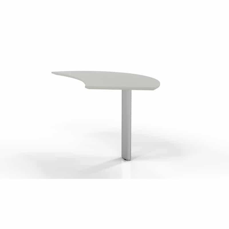 Curved Desk Extension (Right), Textured Sea Salt