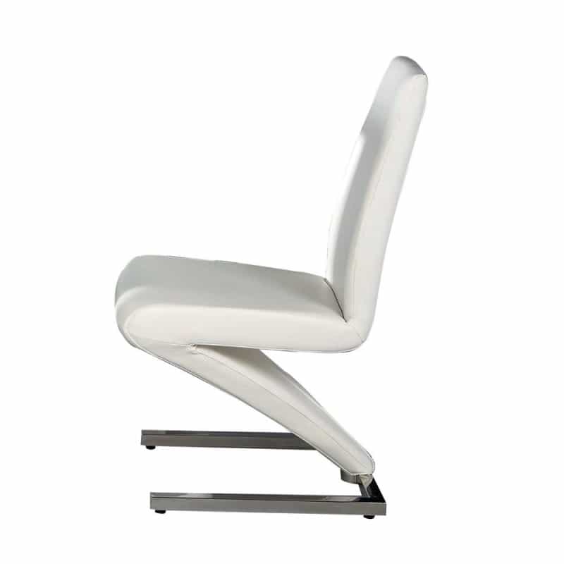 High Back "Z" D Chair,Black Pu, Set Of 2