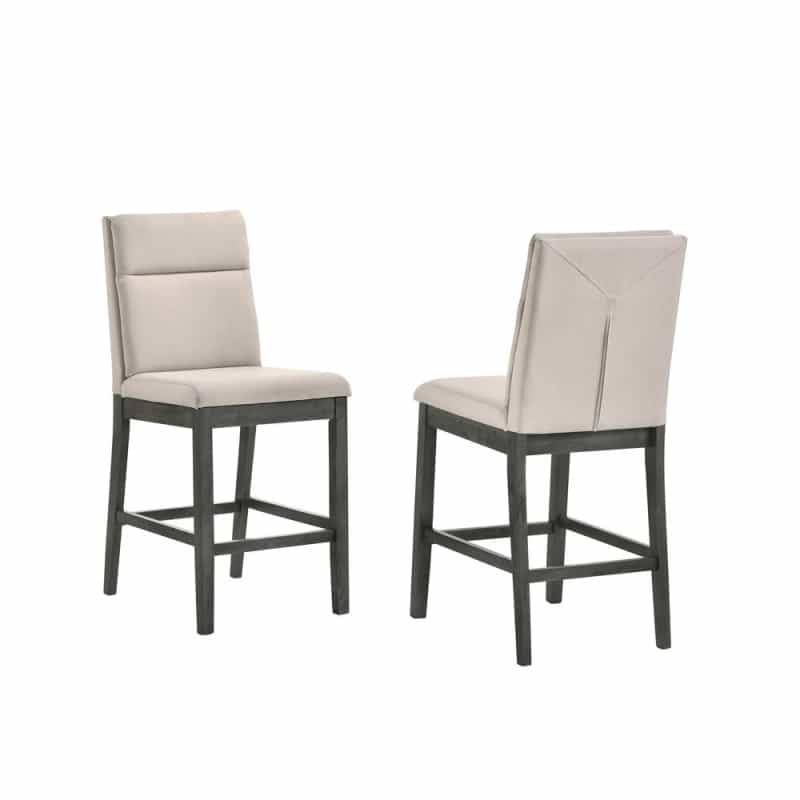 Upholstered Counter Height Side Chair With Footrest
