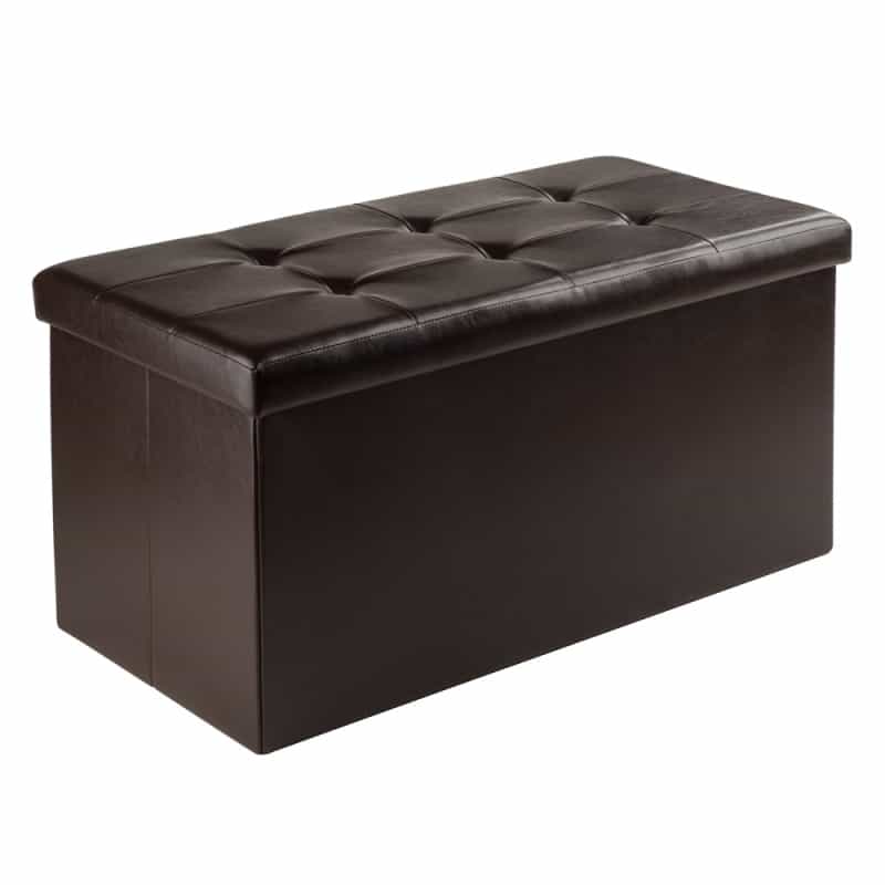 Ashford Ottoman With Storage Faux Leather