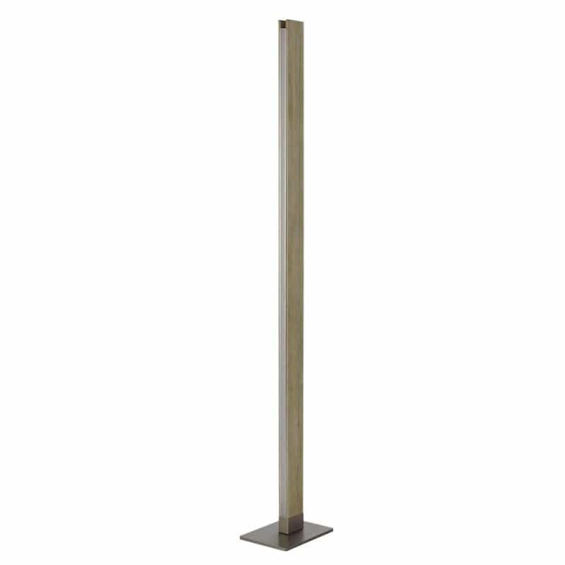 Colmar Integrated Led Rubber Wood Floor Lamp With Dimmer Control