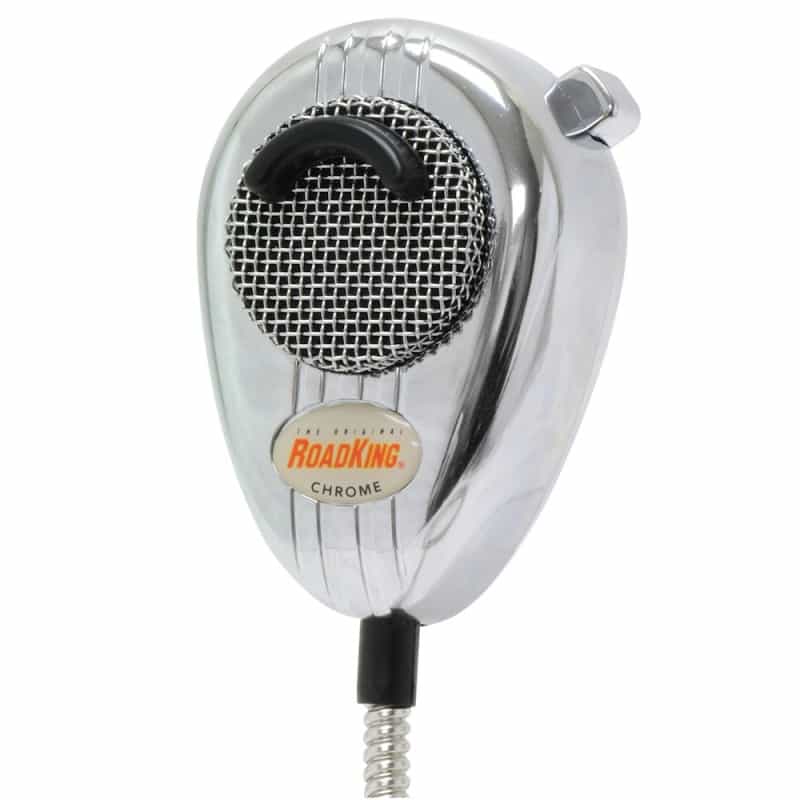 Chrome Noise Canceling Cb Microphone 4-Pin Cb Radio Mic W Chrome Flex Cord Xlr