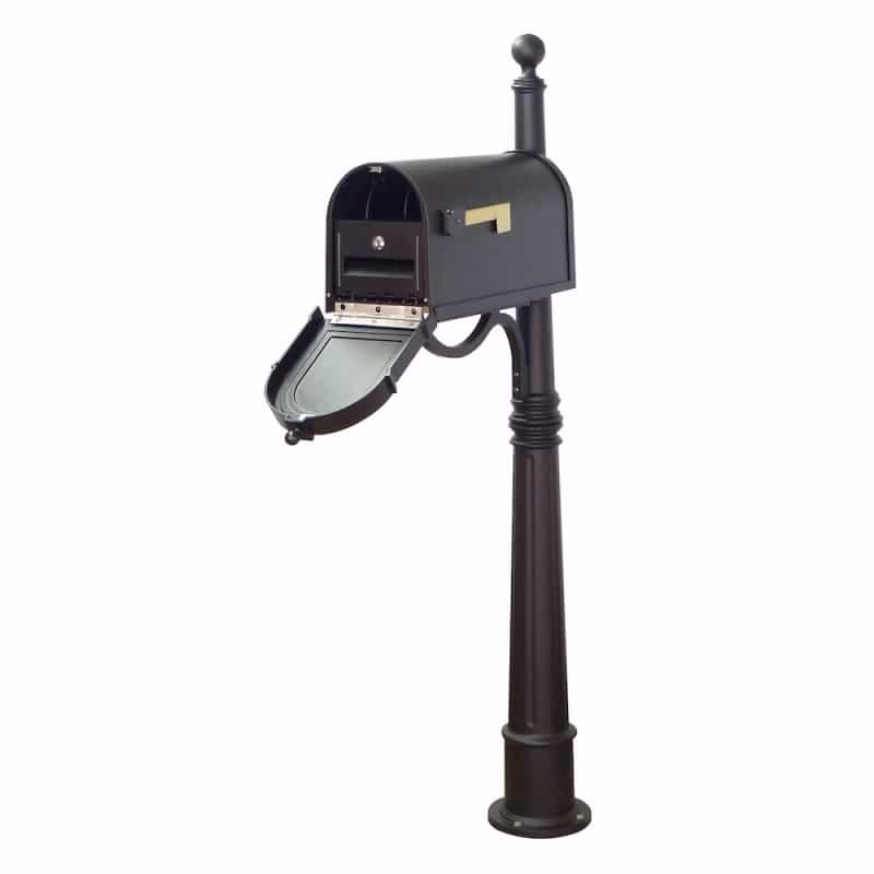 Berkshire Curbside Mailbox With Locking Insert And Ashland Mailbox Post