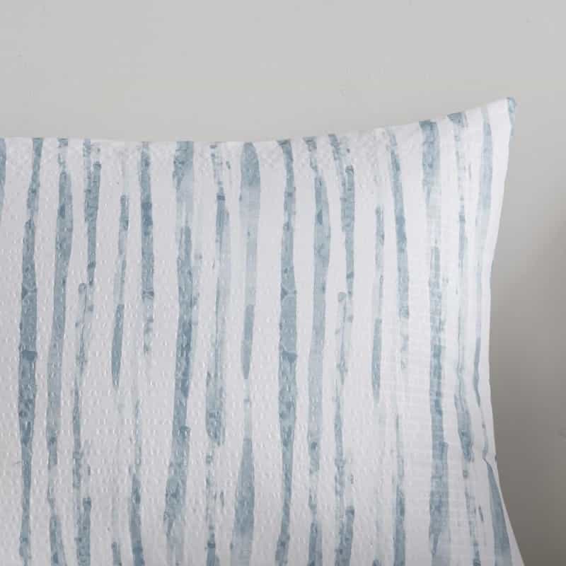 3 Piece Oversized Reversible Seersucker Duvet Cover Mini Set