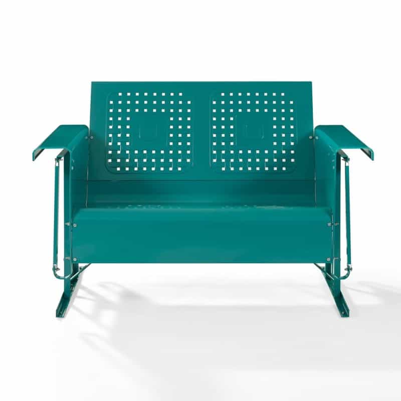 Bates Retro Outdoor Loveseat Glider