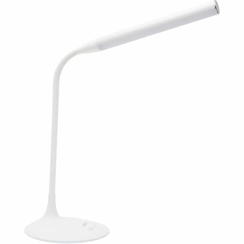 Data Accessories Company 21634 Desk Lamp - 15" Height - 6 W Led Bulb - Desk Mountable - White - For Office, Home, Dorm