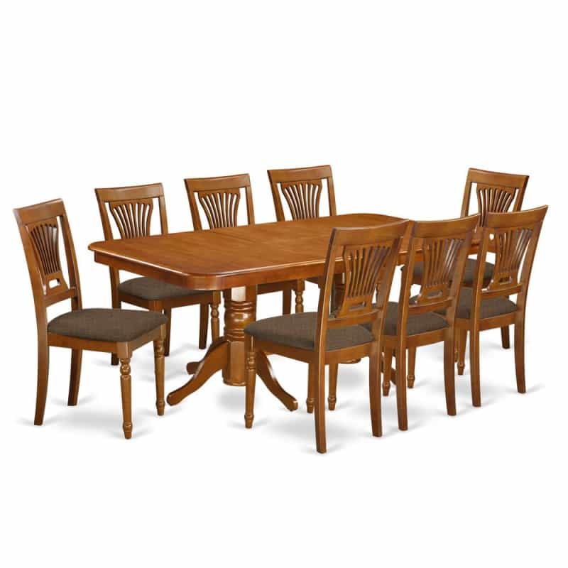 9 Pc Dining Room Set-Dining Table And 8 Dining Chairs