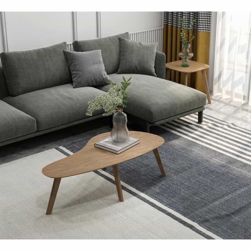 Wallace & Bay Pineda End Table, Walnut Brown