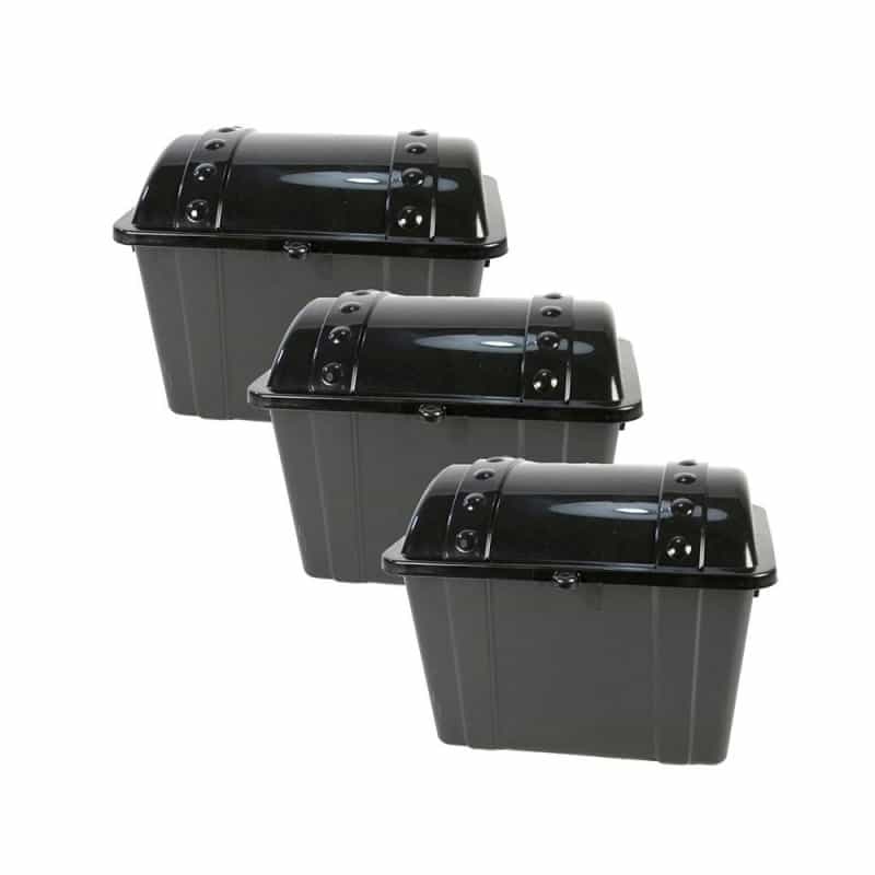 Jr. Treasure Chest, Black, Pack Of 3