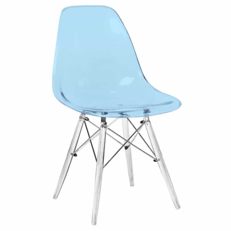 Dover Molded Side Chair With Acrylic Base