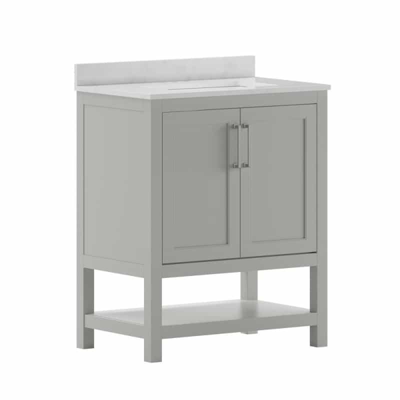 30 Inch Contemporary Bathroom Vanity With Sink Combo