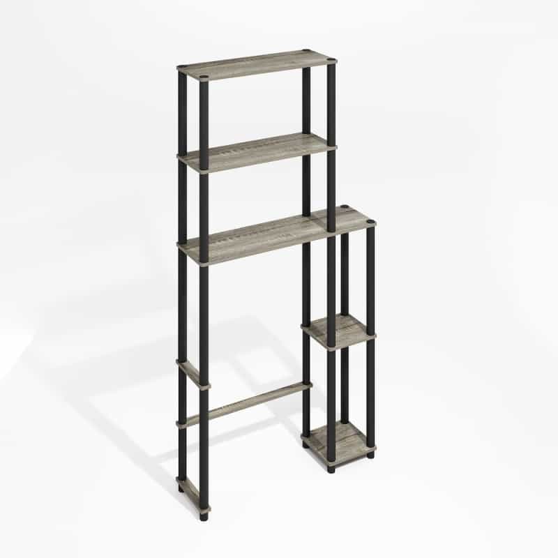 Turn-N-Tube Freestanding Over-The-Toilet Storage Rack With 5 Shelves