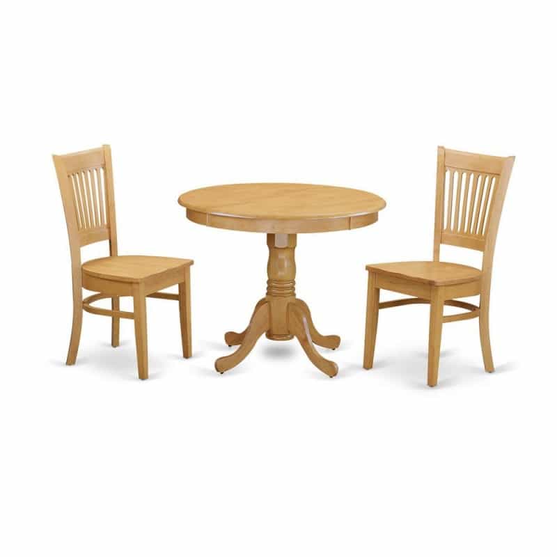 3 Pc Small Kitchen Table Set - Small Dining Table And 2 Kitchen Chair