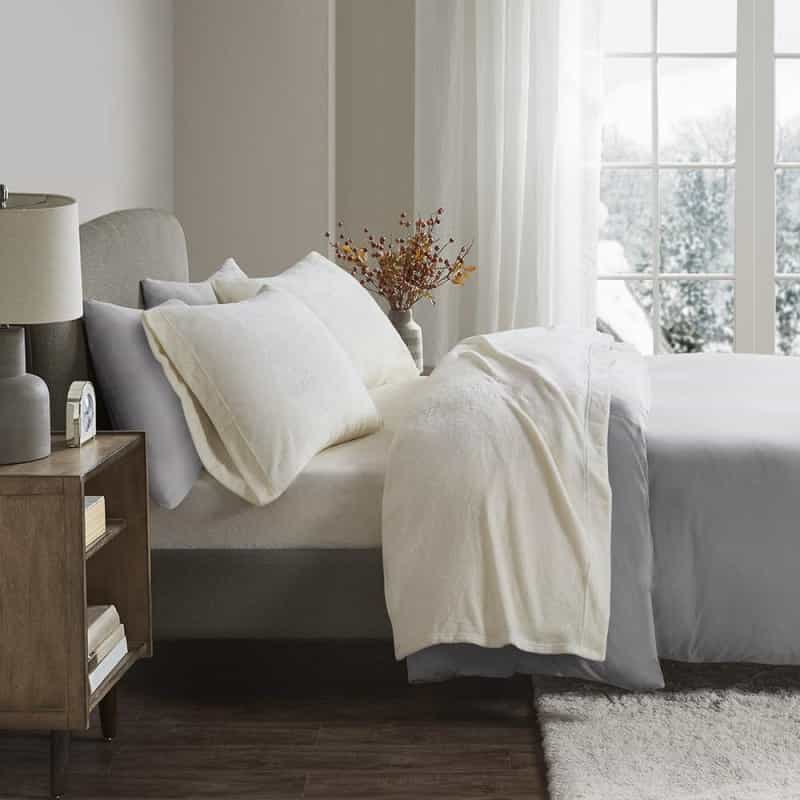 100% Polyester Knitted Plush Sheet Set,Bl20-0447