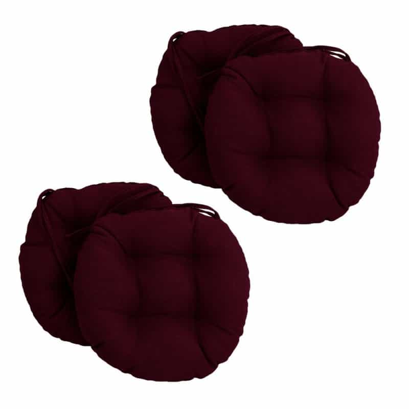 16-Inch Outdoor Spun Polyester Tufted Chair Cushion (Set Of 4)