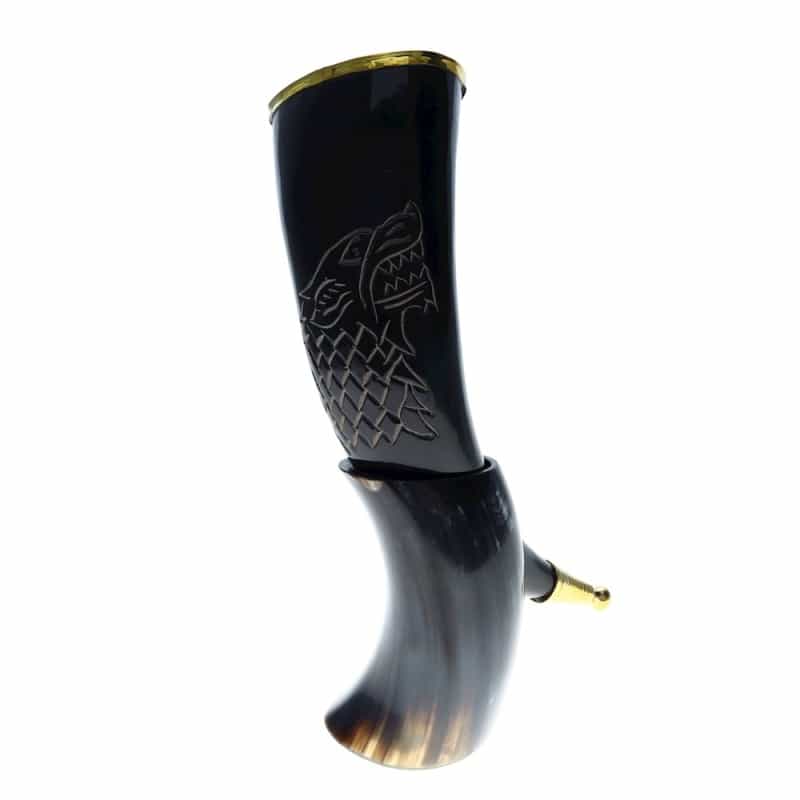 Olafs Ale House Tankherd Decorative Viking Horn And Stand