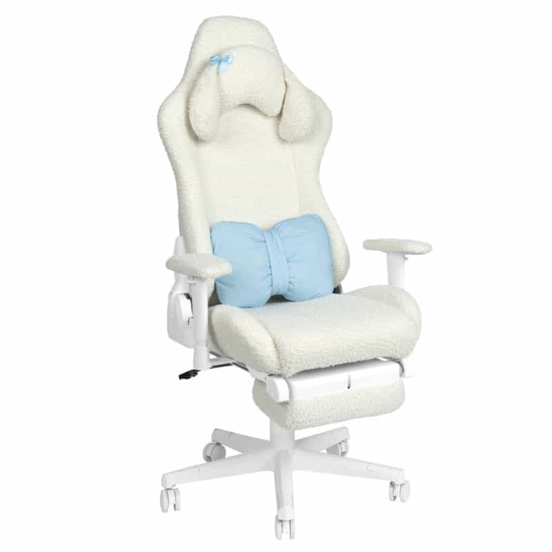 White Bunny Gaming Chair With Footrest