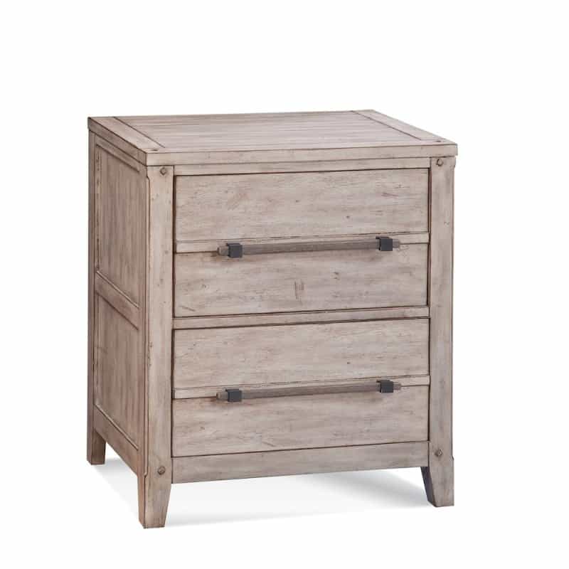 Aurora 2-Drawer Nightstand - Whitewash