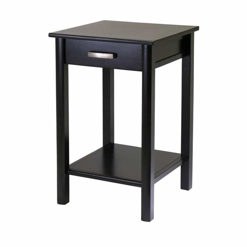 Liso End Table / Printer Table With Drawer And Shelf