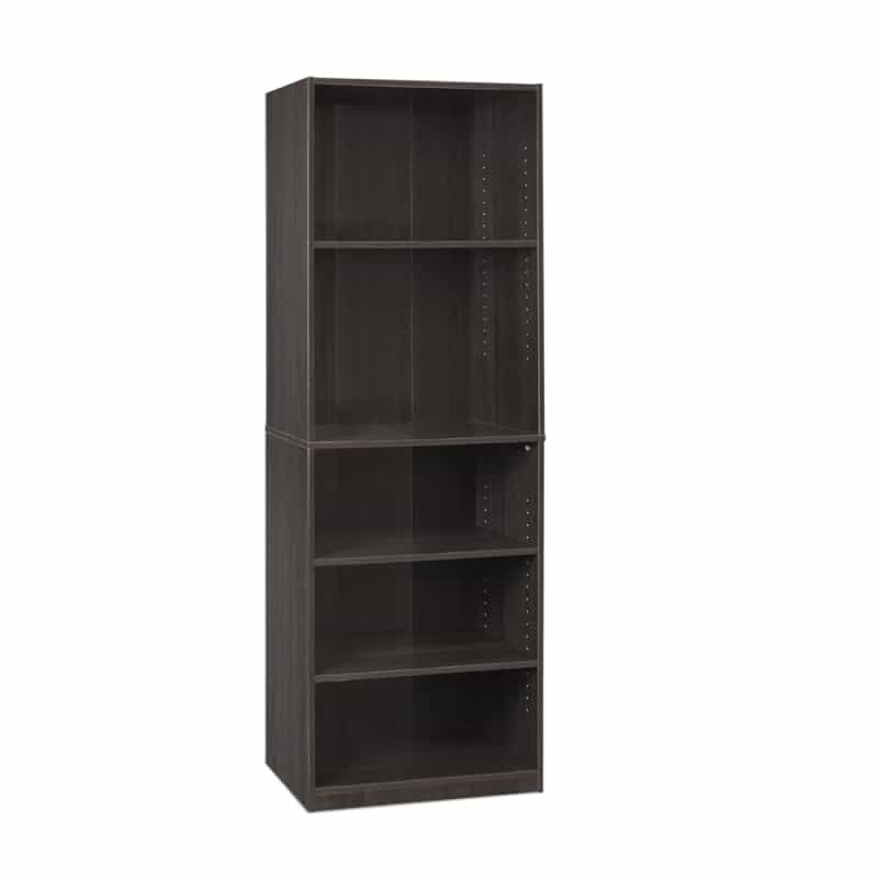 Jaya Simply Home 5-Shelf Bookcase, Cc Espresso