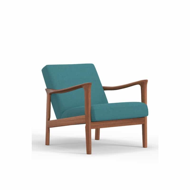 Zephyr Lounge Chair, Turquoise