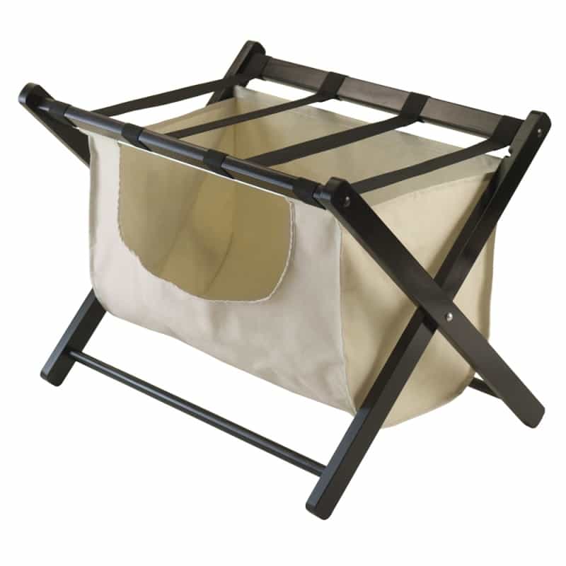 Dora Luggage Rack With Removable Fabric Basket