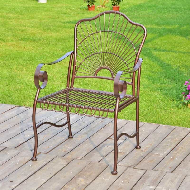Sun Ray Iron Dining Chair (Set Of 2)