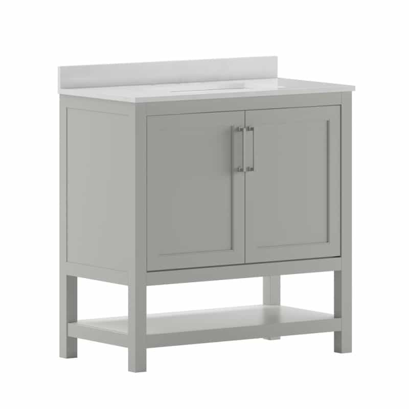 36 Inch Contemporary Bathroom Vanity With Sink Combo