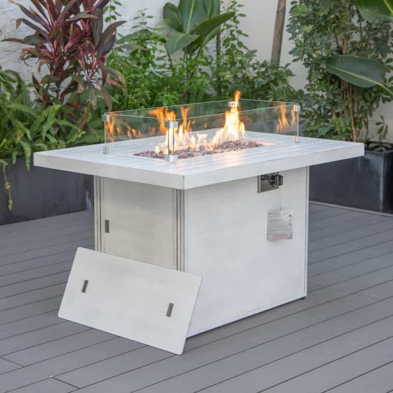 Chelsea Patio Modern Aluminum Propane Fire Pit Table