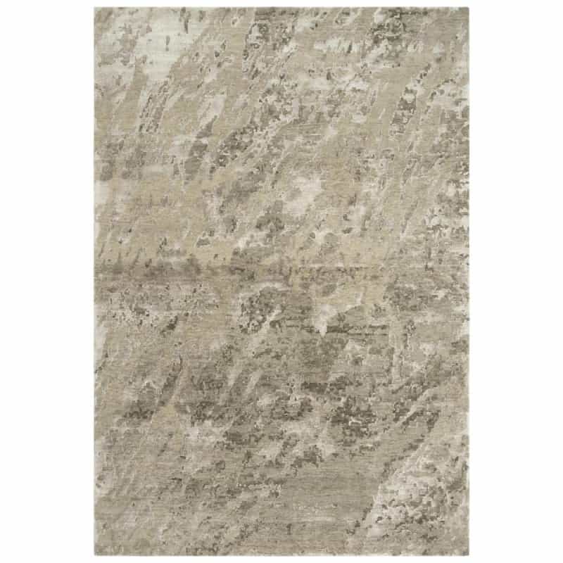 Hand Knotted Cut Pile Wool/ Viscose Rug, 9' X 12'