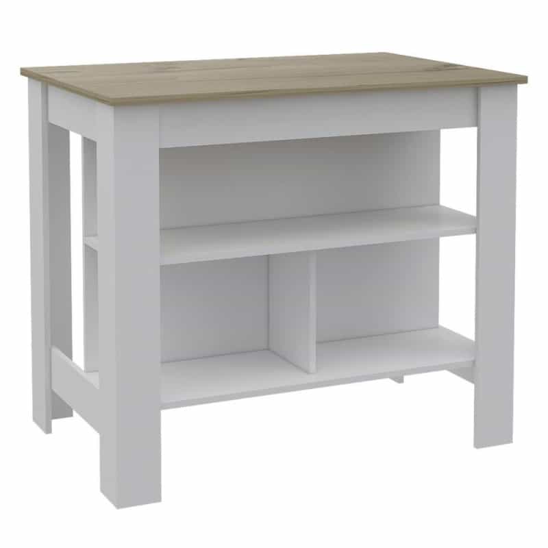 Delos Kitchen Island White - Pine