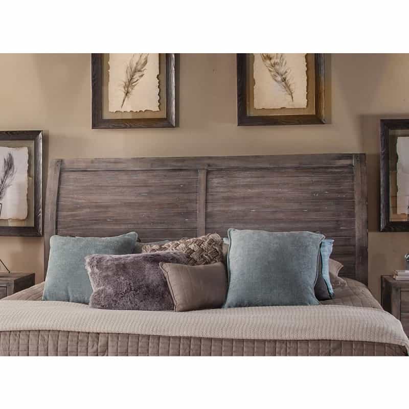 Aurora Sleigh 5/0 Headboard - Weathered Grey