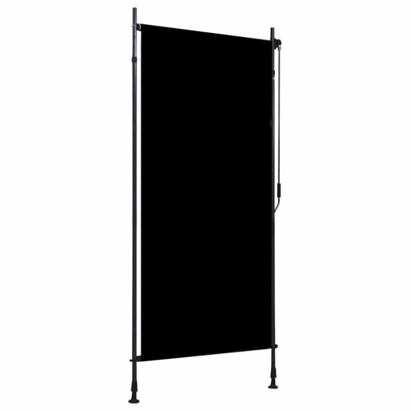 Roller Blind Anthracite Polyester With Pa Coating 39.4 X 106.3 In