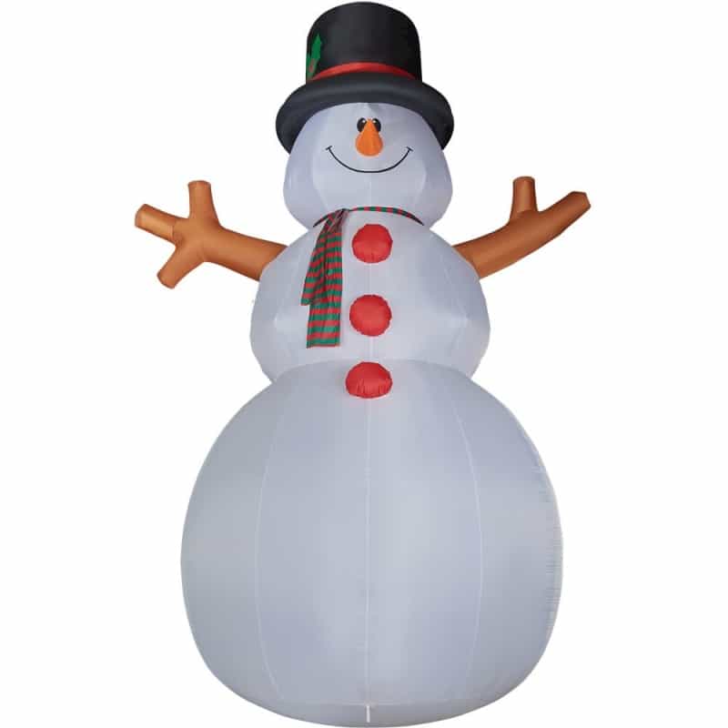 20Ft Inflatable Snowman With Lights