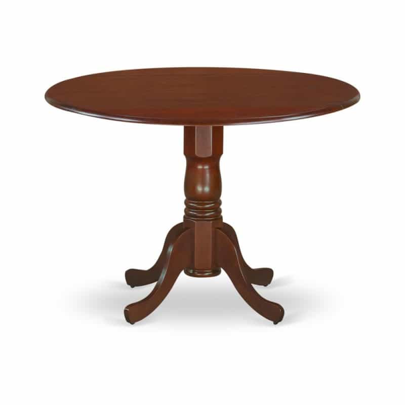 Dublin Round Table With Two 9" Drop Leaves In A Mahogany Finish