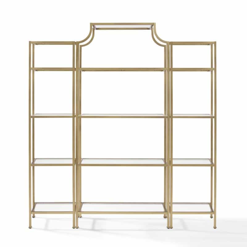 Aimee 3-Piece Etagere Bookcase Set - Large Etagere & 2 Narrow Etageres