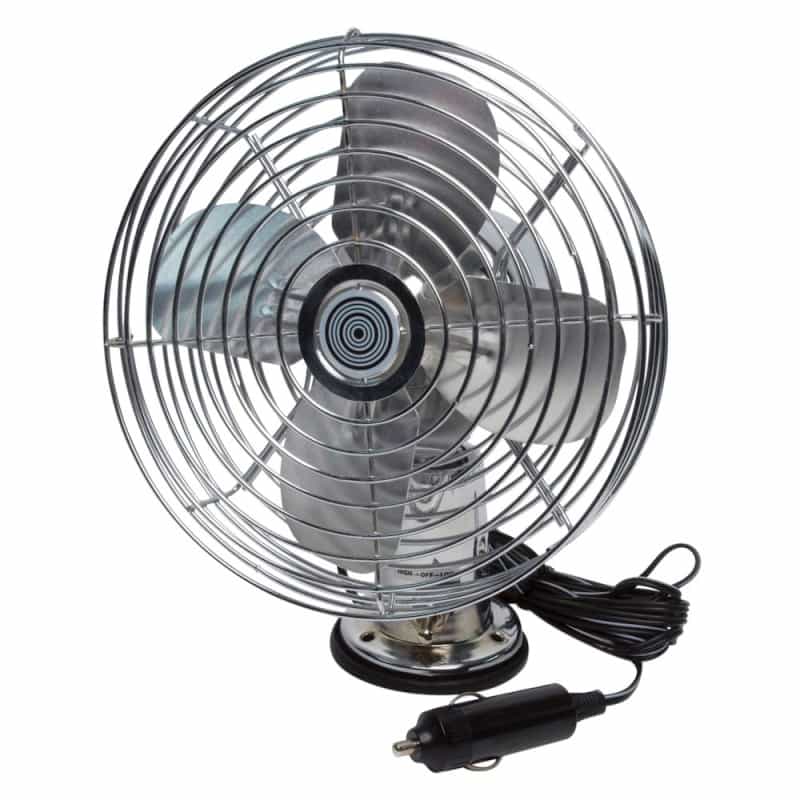 12V Metal Fan With Dash Mount 2-Speed Electric Cooling Fan Truck Or Bus 7.5.In