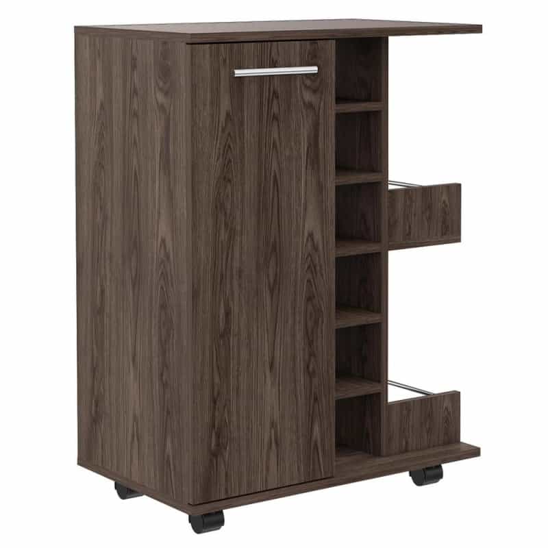 Magda Bar Cart Dark Brown