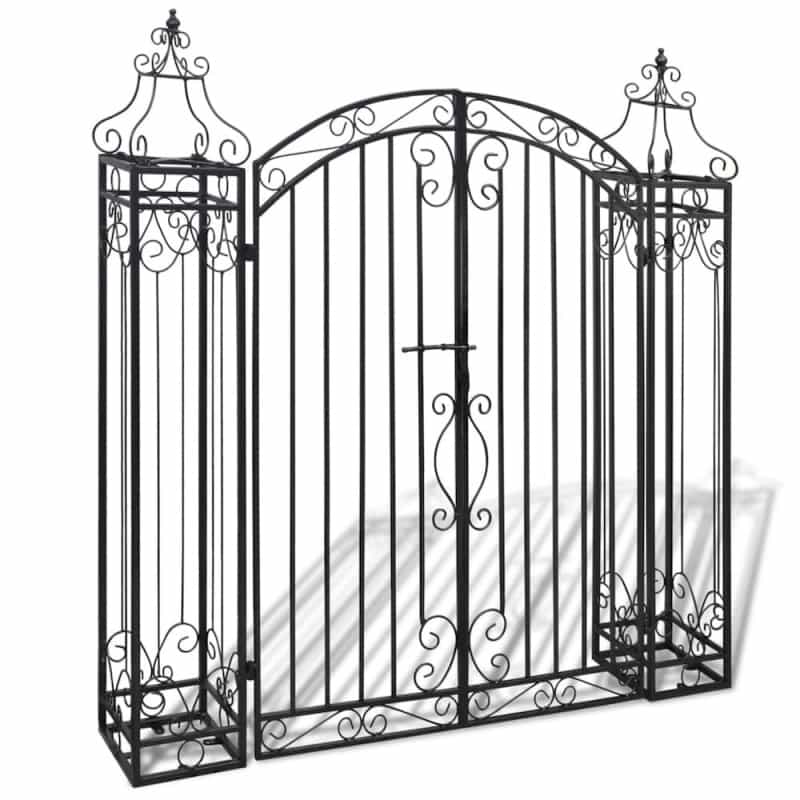 Vidaxl Ornamental Garden Gate Wrought Iron 4'X8"x4' 5", 40905