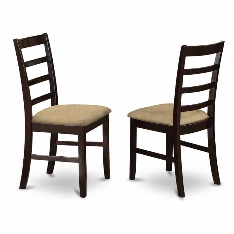 Parfait Stool Linen Fabric Seat With Lader Back